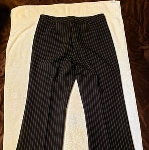 Black Pin Striped Dress Slacks